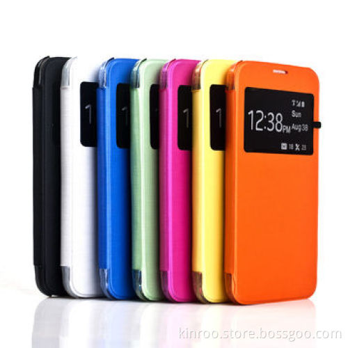Window case for Samsung S5, with transparent shell